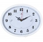 Часы (стекло/пластик) овал (22х29см) 