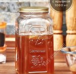 HOMEMADE Банка 1,0л с метал.крышкой б/уп (12)