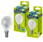 Ergolux-Шар E14 7Вт.тёпл.(аналог 60Вт обыч.лампы) h82мм d45мм. (10) 