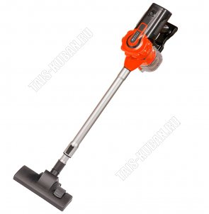 Пылесос вертикальный 2000Вт. мощность всасывания 360Вт, пылесборник 1,5л.(мешок) 5-ступенчатая система фильтрации,  цвет оранжевый (1) 