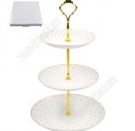 Праздничная Фруктовница 3х ярусная d15/17/22 h38см, п/у (24)