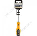 Отвертка Standart крестообр. PZ1х75мм, магн.наконеч.,сталь CrV 