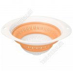 .Дуршлаг склад, оранж, кругл.(d24 h4/d24 h10см) (20)