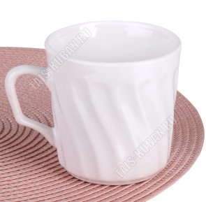 Белье Кружка б/уп 220мл (ф.цилиндр, рифл.волна) Коралл 