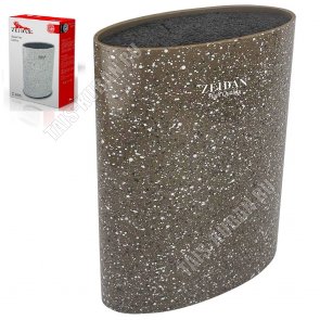 Подставка для ножей овальная 16x7 h22,5см,шоколадный (12) 