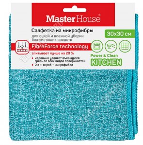 Салфетка микрофиб. (30х30см) 300г/м2, д/сильных загрязн (50) 