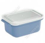 Контейнер прям 2,0л,серебр, с крышк. (15х22 h9см) (24)