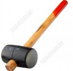 Киянка 450гр. черн.резина с дер.руч.покрыт.лаком(12) 