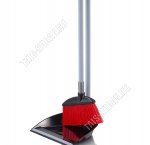 Набор Совок мягк.кром 24х18см +Щётка L22см,ворс h8см,вертикал.руч.h90см,черный 