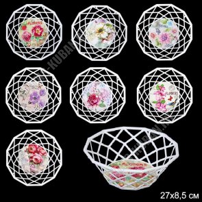 Корзинка/Ваза кругл (d27 h9см) 