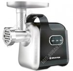 Мясорубка 2000Вт реверс, 2диска 5-7мм,2насад,черн/серебро 