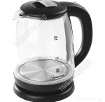 Чайник стекло 1,8л 1500Вт диск,подсветка,защ.б/воды,автооткл,пов.360,черн (6)