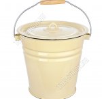 Кремовый Ведро 12л с крыш (4) 