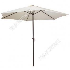 Зонт садовый d270см (6спиц) h240cм, d стойки 38мм, бежевый 