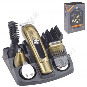Машинка д/стрижки на подстав. (аккум) 5Вт,бат.600mAh, бронза (24)