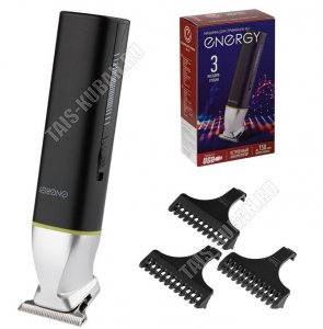 Машинка для стрижки (аккумуляторная) 5Вт,1200m/Ah,3 длины (1/2/3мм),черный/серебро (40) 