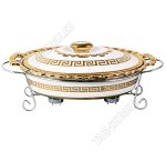 Мармит (керамика) 2,5л овал (35х25см h8см) 