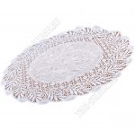 Ажурная салфетка, белая, кругл (d38см) 