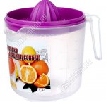 Соковыжималка д/цитрусов 1,5л,с ручк,мерн.шкала,фуксия (5) 