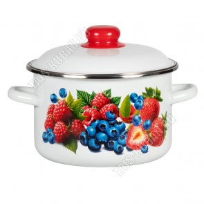 Малинка Кастрюля белый (цил) 3,0л (6) 