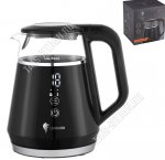 Чайник пластик+стекло 1л 2200Вт, черный(8) 