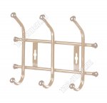 Вешалка 3 двойных усиленных крючка L27х21,5см, бежевый (20)