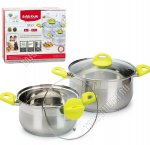 НАБОР кастрюль 2шт Glory (3,5/6,0л,d20/24см) (4)