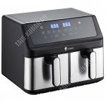 Аэрогриль 2100Вт, 9,л (4,5+4,5л) чаши А/П, серебро (1) 