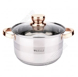 Golden Кастрюля 2,8л d18см,ф.цилиндр (9) 