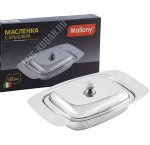 Масленка (нержавеющая сталь) 20х12см с крышкой (36) 