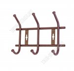 Вешалка 3 двойных усиленных крючка L27х21,5см, медный (20)