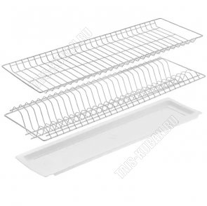 Сушилка д/посуды в шкаф (L76,5х25,5см h7см) белый (1) 