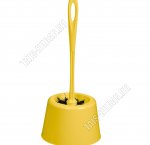 ЕрЕрш+подставка WC кругл,  желтый (d11 h10см,руч.L26см) (26) 