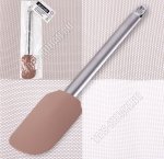 Лопатка кулинарная 25см, металлическая ручка,цвет бежевый (12) 