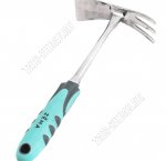 Мотыжка комбинир. 3-х зуб.рыхлитель +тяпка (цельн,нерж) (10)