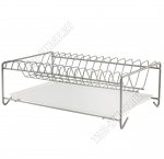 Сушка д/посуды на 15 тар.(39х24см h12см) хромир,пласт.поддон 