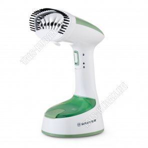Отпариватель ручной 1500Вт д/воды 120мл,пар 20г/мин, бело-зеленый (1)