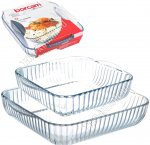 Форма Набор 2пр квадрат 3,2/1,95л, 28х28/22х22см (4) 