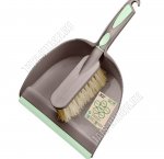 Набор .Совок мягк.кром 21х16см +Щетка-сметка L12см,ворс h5см,горизонт.руч.L13см,серо-коричн Svip(10) 