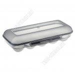 Контейнер д/яиц (на 10шт) (17х11,5 h7см) прям,черн.прозр (28)