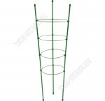 Поддержка для растений (металл) h120см 4кольца, зеленый (10) 