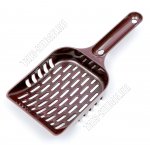 Совок д/туалета черный (10х10 h4,5см,Lруч.16см) (60)