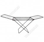 Сушилка д/белья, раб.поверх 20м (h90 113,5х53см) черный 