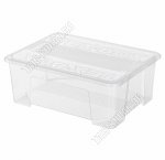 Контейнер 10л с крышкой,прозрачный (38х28 h14см) (10) 