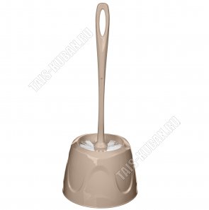 Ерш+подставка WC кругл, бежевый (18) 