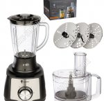 Кухонный процессор 5 в 1, 1200Вт 2 скорости,черный (2)