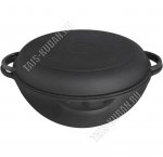 Казан азиатский с крыш-сковор 17,0л, d360мм (полусф), 2+4 лит.ручки (3) 