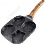 Nordic Stone Сковорода-оладница квадратная 19х19см на 4шт фигурная (12) 