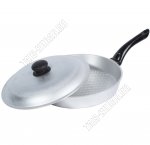 Сковорода d26 h5см с металлической крышкой (10) 