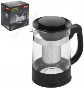 Чайник заварочный (стекло+пластик) 